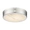 Z-Lite Anders Flush Mount, 1-Light, 15 In.W x 3.5 In.H, Polished Nickel/marbling 1944F15-PN-LED - alternate 2